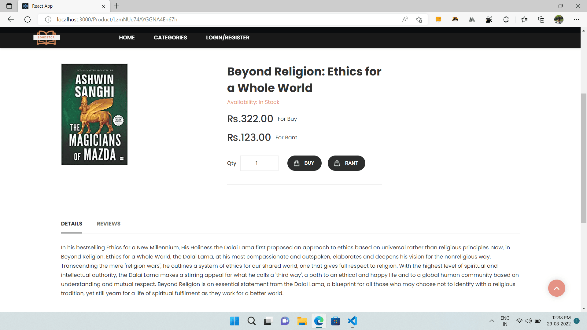 BookCart screenshot 2